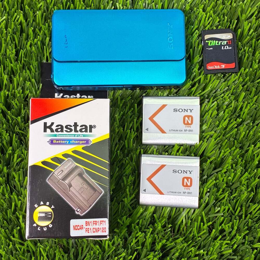 Sony Cyber-Shot DSC-TX10 16.2MP Digital Camera with Kastar Battery Charger, Spar